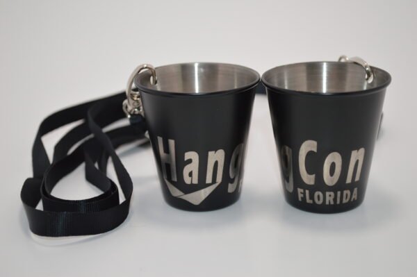 Stainless Steel Shot Glass with Lanyard